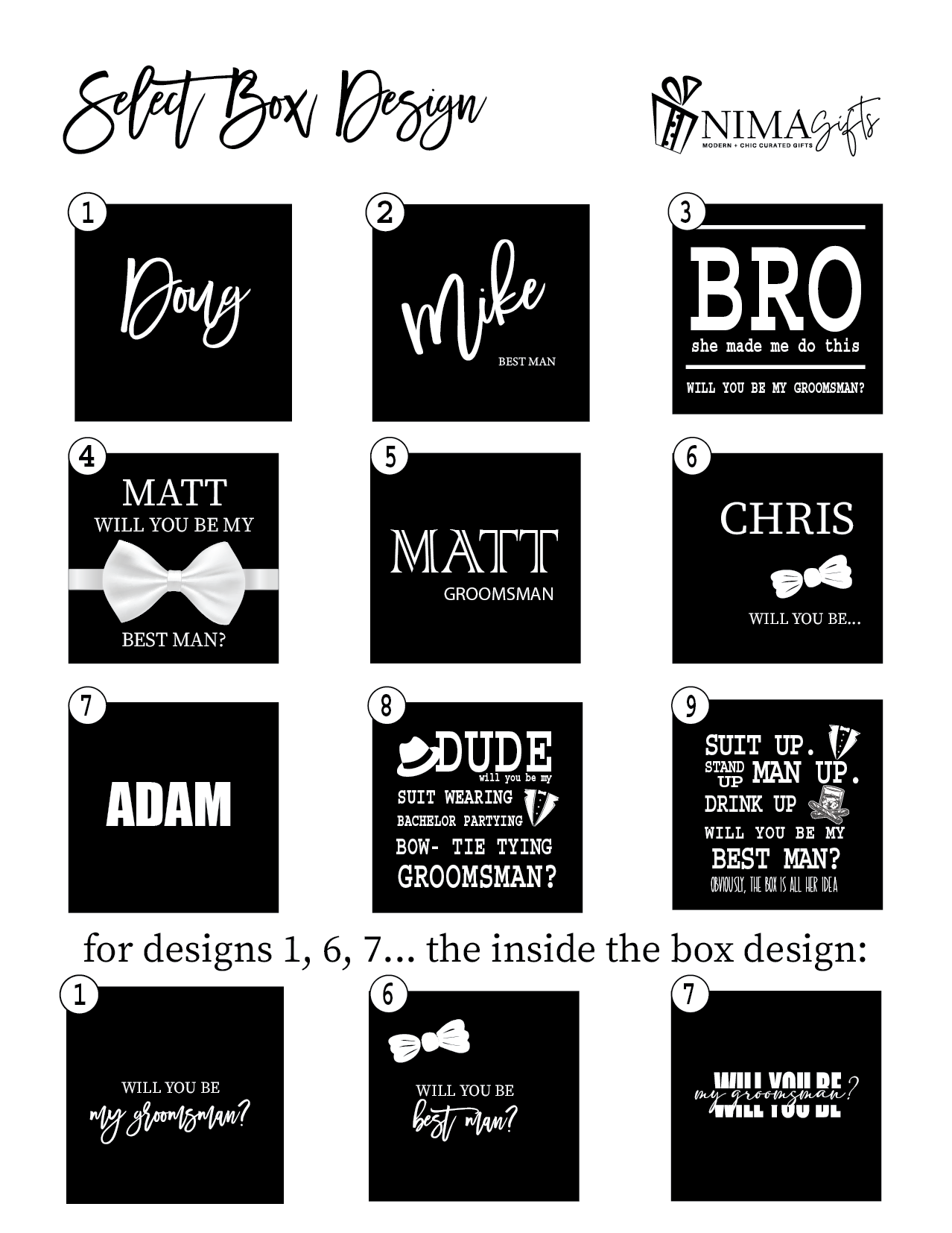 Will you be my groomsman? This personalized proposal box makes the perfect groomsmen gift or best man gift for your big day. GPGB017