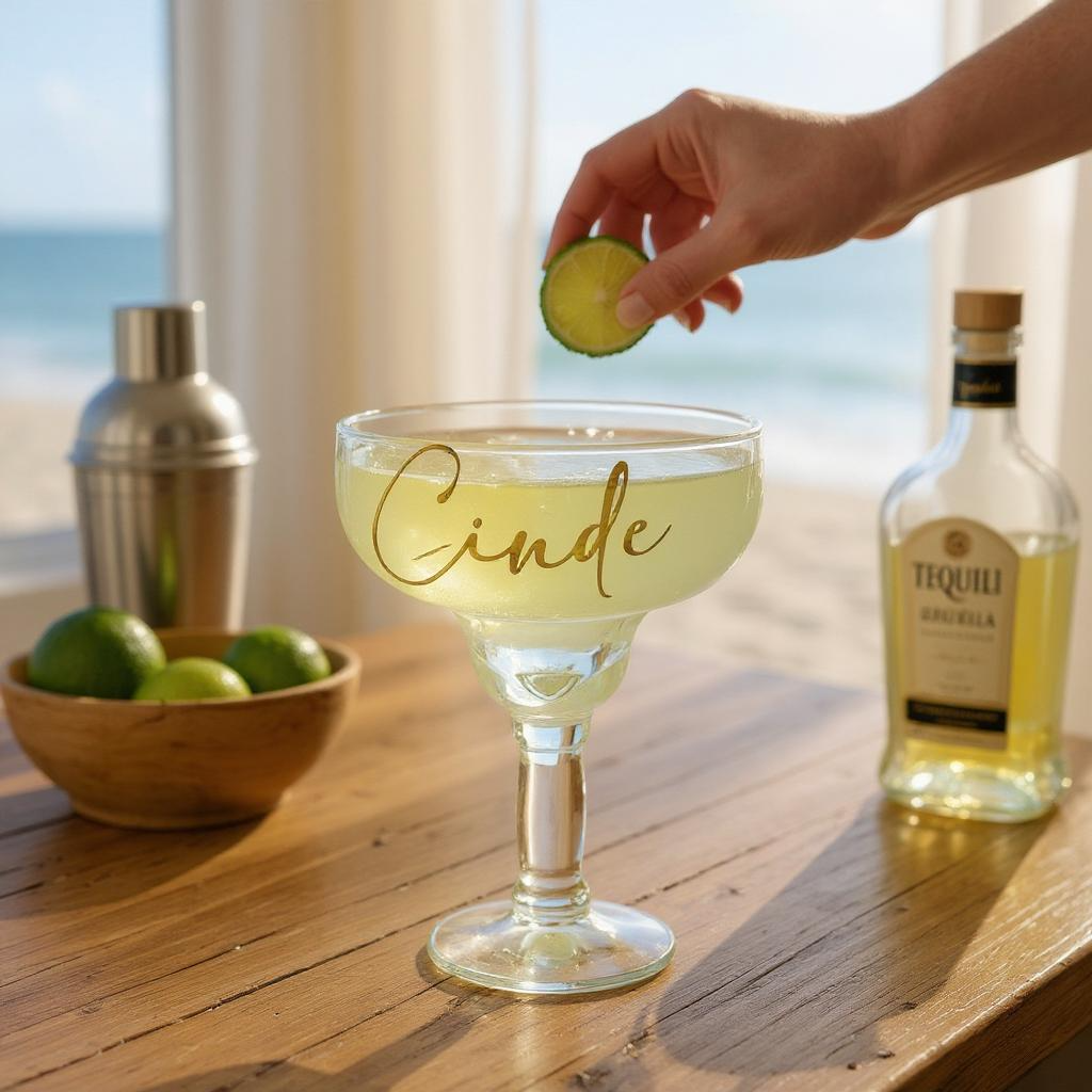 Personalized Margarita Glass – Custom Name | Bachelorette & Girls Weekend - BMPB032