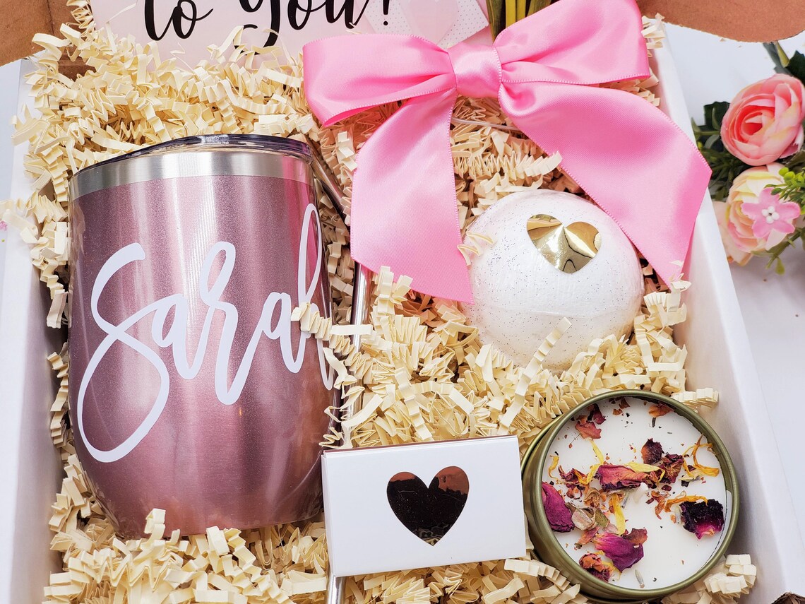 Birthday Gifts for Her Personalized, Gift Basket for Women Birthday, Birthday Gift Box for Best Friend Mom Sister Wife Coworker-BDGB18