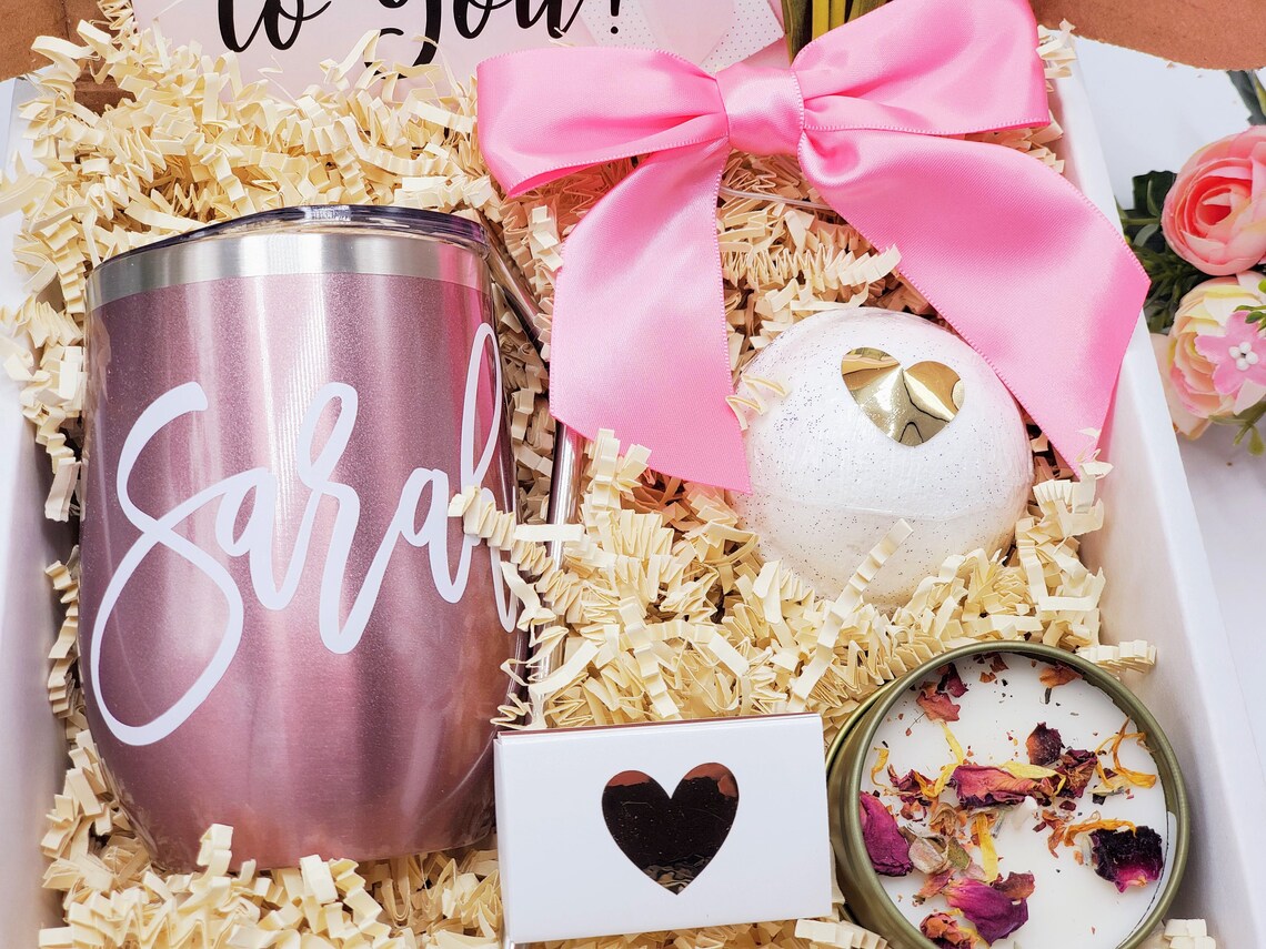 Birthday Gifts for Her Personalized, Gift Basket for Women Birthday, Birthday Gift Box for Best Friend Mom Sister Wife Coworker-BDGB18