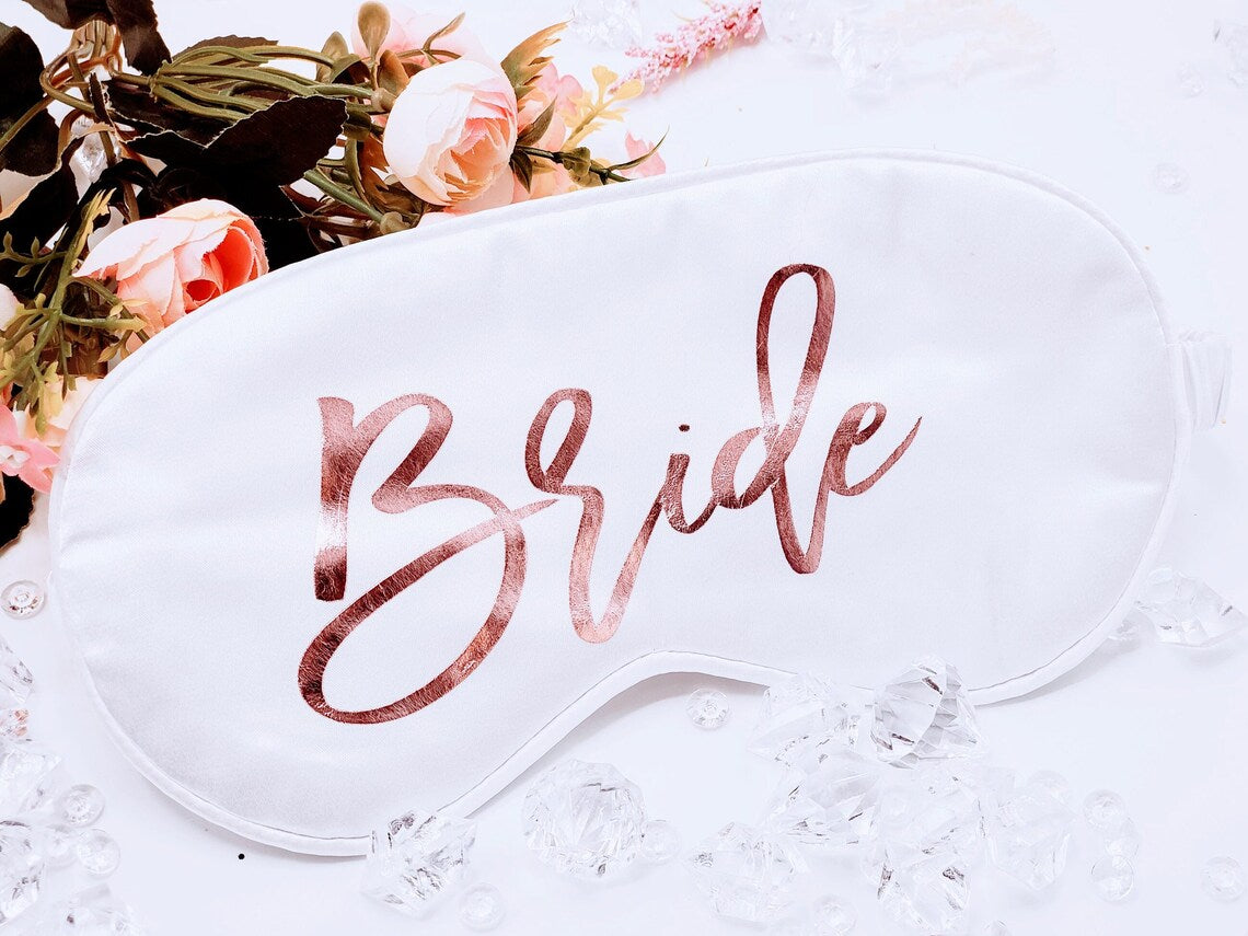 Bridesmaid Party Favor Gift, Personalized Sleep Mask, Maid of Honor Gift, Bridesmaid Proposal Gifts, Bride Gift - BMPG05