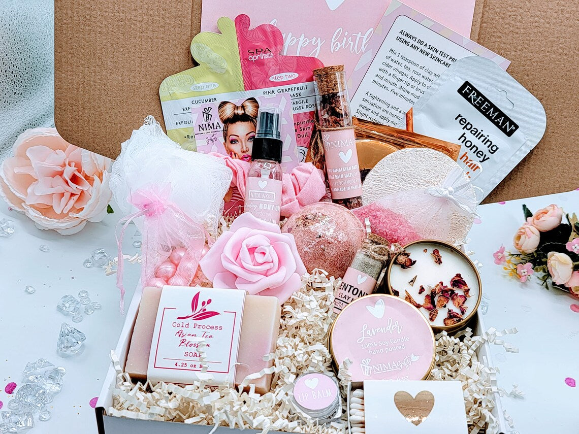 Luxurious Personalized Spa Gift Set for Women: Perfect Best Friend Birthday Gift, Mother’s Day Gift, or Custom Pampering Experience! - SBDS05