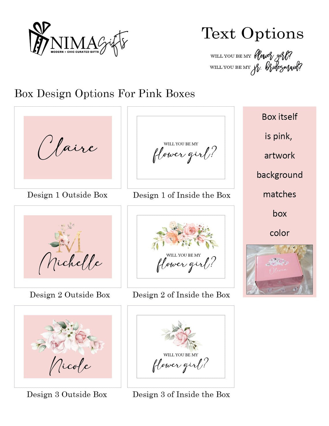 Flower Girl Proposal Box Gift, Flower Girl Gift Set, Flower Sunglasses, Junior Bridesmaid Set, Flower Girl Set, Flower Girl Gift Box-FGGB004
