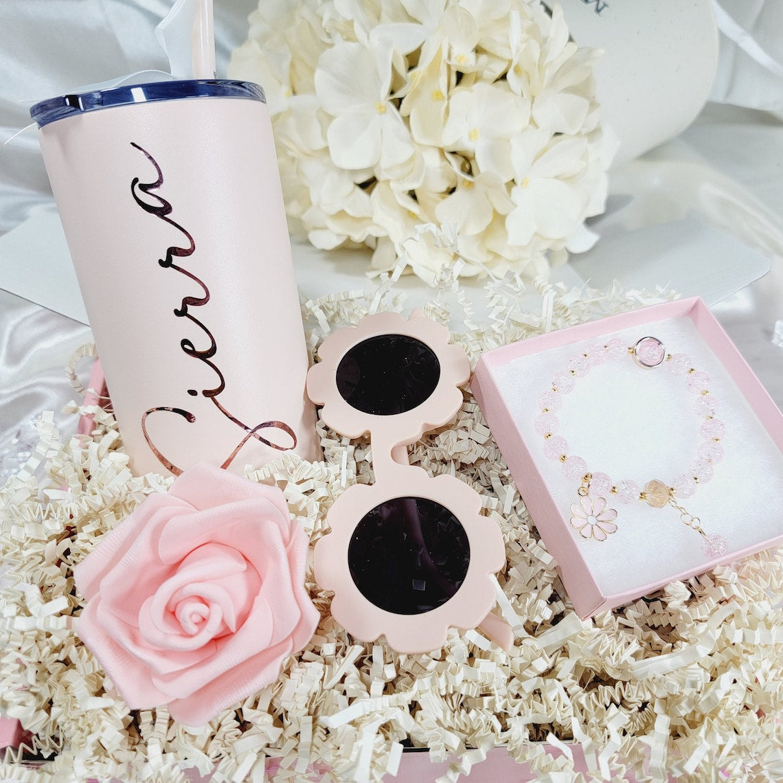 Flower Girl Proposal Box Gift, Flower Girl Gift Set, Flower Sunglasses, Junior Bridesmaid Set, Flower Girl Set, Flower Girl Gift Box-FGGB004