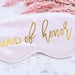 Bridesmaid Party Favor Gift, Personalized Sleep Mask, Maid of Honor Gift, Bridesmaid Proposal Gifts, Bride Gift - BMPG05