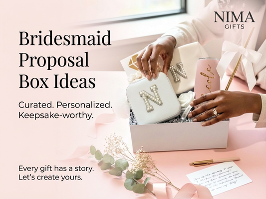 Bridesmaid proposal gift ideas for a beautiful ask. An article that offers suggestions and how to’s of asking your bridal party to be in your wedding. 
