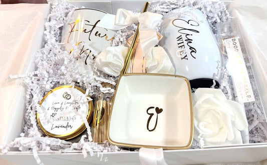 Personalized Bride-to-Be Gift Box | Luxury Engagement Gift for the Future Mrs - BEGB006