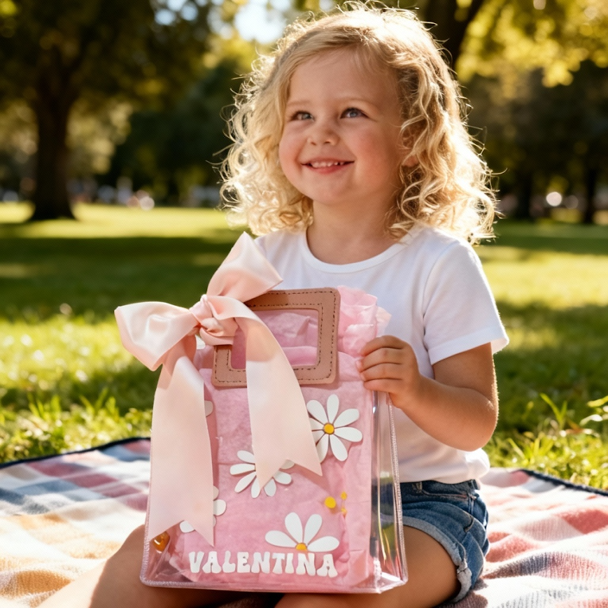 Flower Girl Proposal Box or Gift Bag – Personalized Gift for Junior Bridesmaid - FGGB009