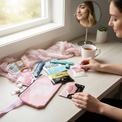 NIMA Gifts Hangover Recovery Kit for bridesmaids and bachelorettes, with recovery essentials and wellness products.