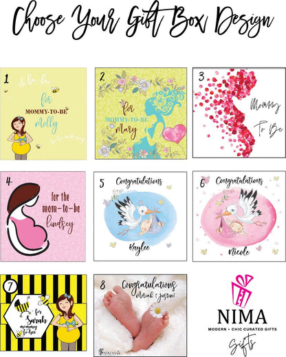Pregnancy Gift Basket, New Mom Gift Box, Gifts for Expecting New Moms, Postpartum Care Package, Baby Shower Gift, Pregnancy Gifts - MTBGB002