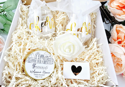 Personalized Housewarming Gift Box – New Home Gift for Couples & Realtor Closing Gift – HWGB05