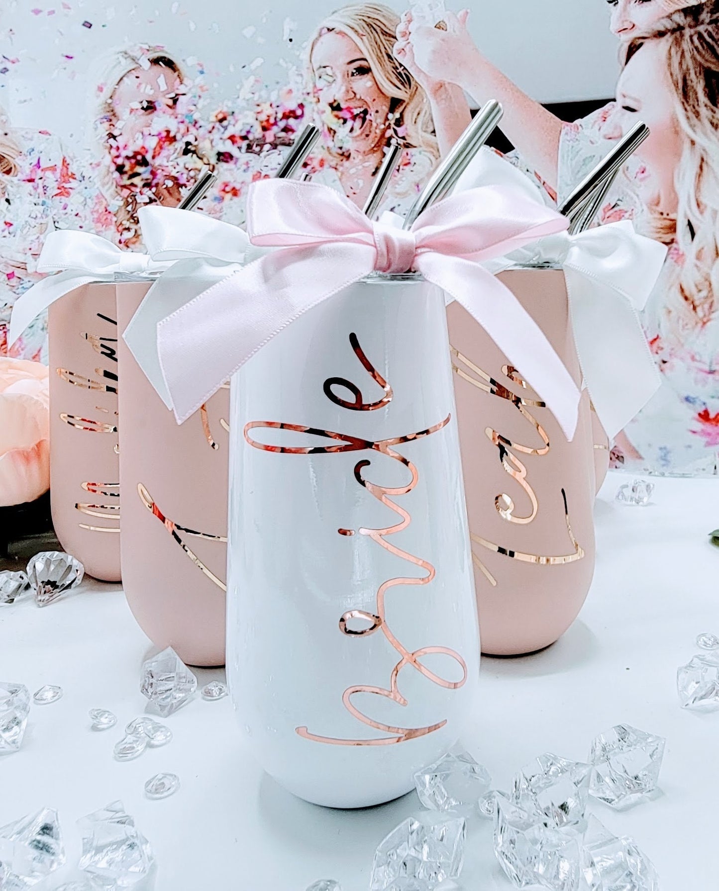 personalized tumbler, bridesmaid gift, wine tumbler, bridal party gifts, custom wine glasses, bachelorette tumbler, champagne flutes, wedding flutes, champagne glasses, personalized gift, bridesmaid tumbler, bridesmaid proposal, nimagiftsco