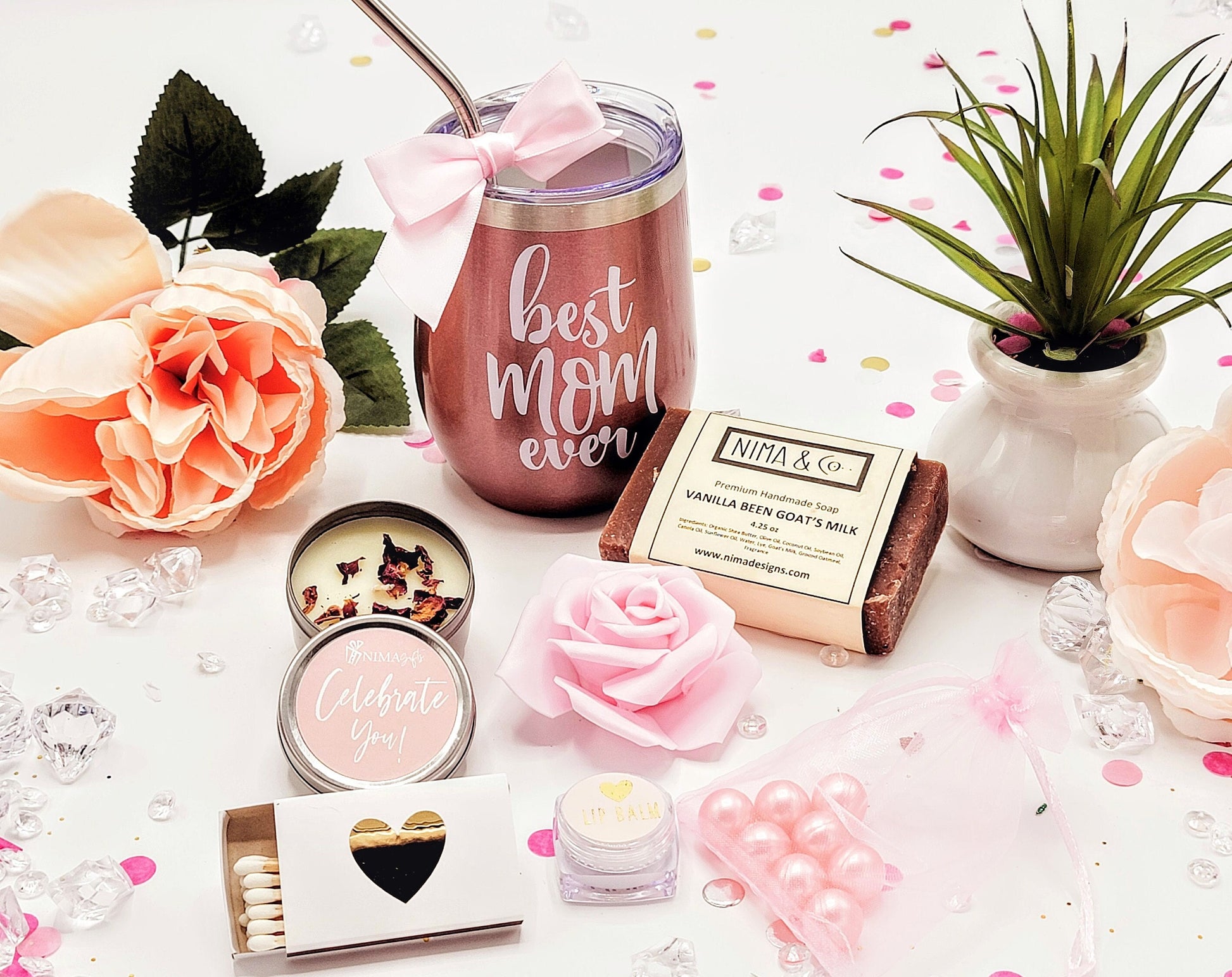 Personalized Mother's Day Spa Gift Box, Self-Care Essentials Gift for Mom