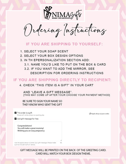 Expecting Mom Gift, Pregnancy Gift Box, Baby Shower Gift, Mom To Be Self Care Gift, Bath Gift Set for New Mom, Gift Basket for Mom - MDGB004