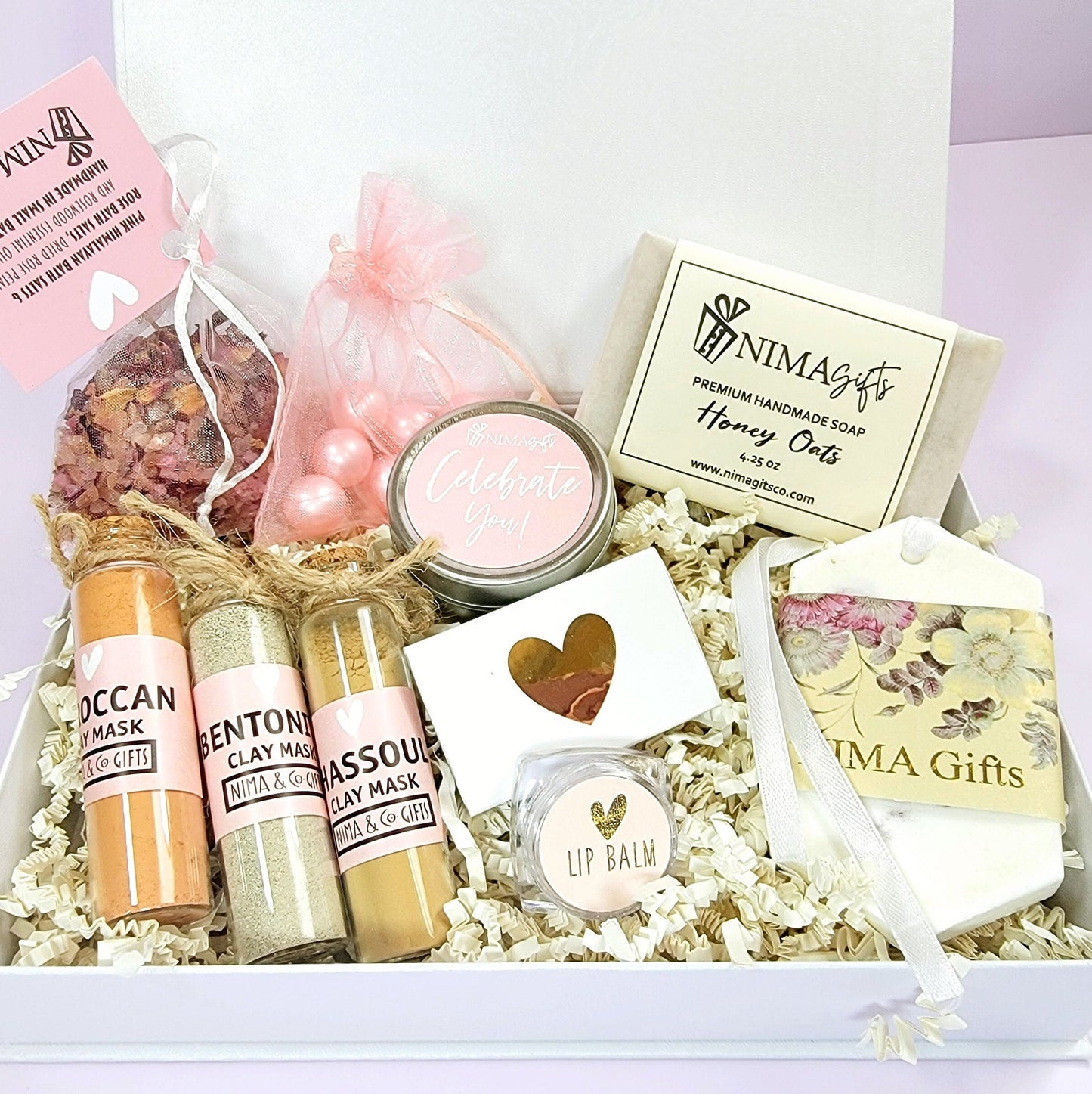 Expecting Mom Gift, Pregnancy Gift Box, Baby Shower Gift, Mom To Be Self Care Gift, Bath Gift Set for New Mom, Gift Basket for Mom - MDGB004