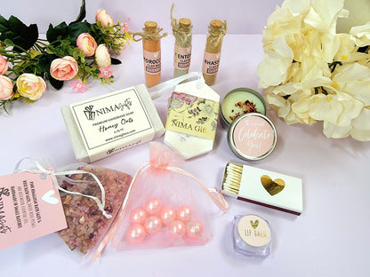 Expecting Mom Gift, Pregnancy Gift Box, Baby Shower Gift, Mom To Be Self Care Gift, Bath Gift Set for New Mom, Gift Basket for Mom - MDGB004