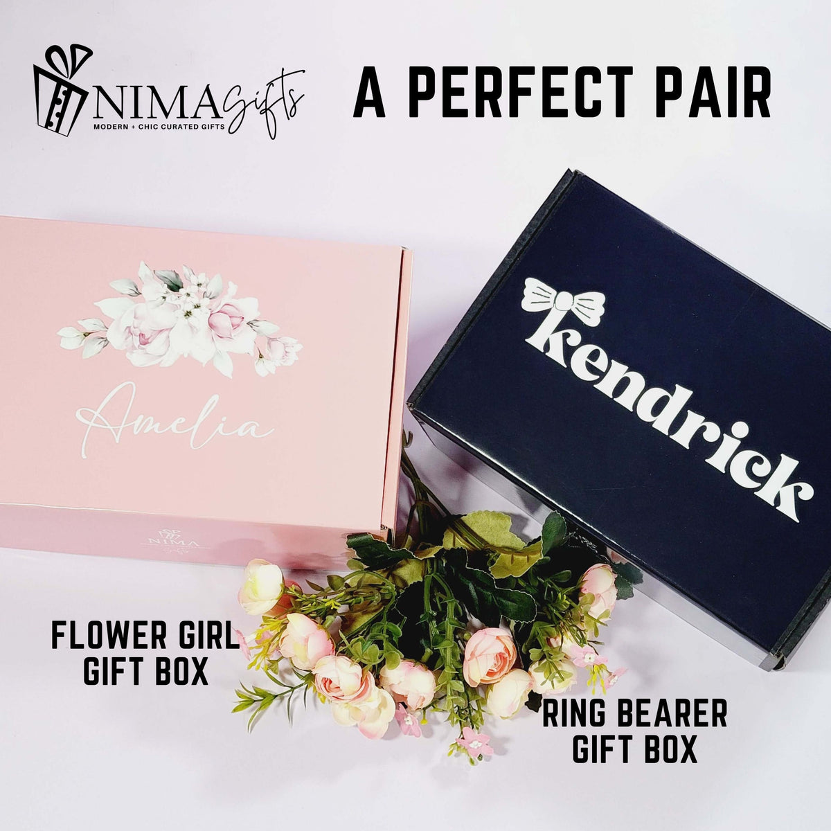 Personalized Ring Bearer Proposal Gift Box | Ring Security Theme with Tumbler, Sunglasses & Bow Tie | NIMA Gifts - RBGB01