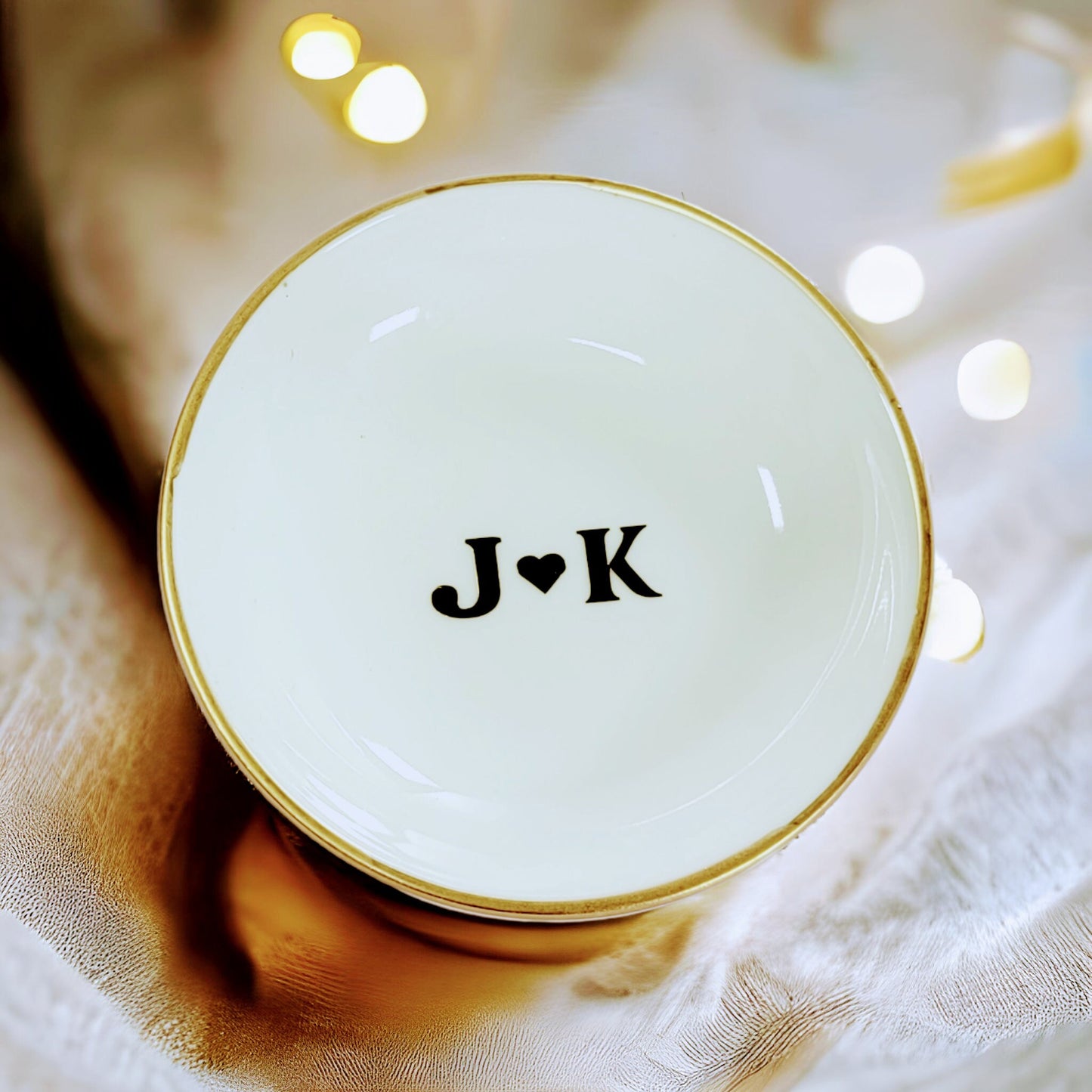 Personalized Ring Dish for Bride, Bridal Shower Gift, Custom Jewelry Dish, Wedding Gift - RD3301