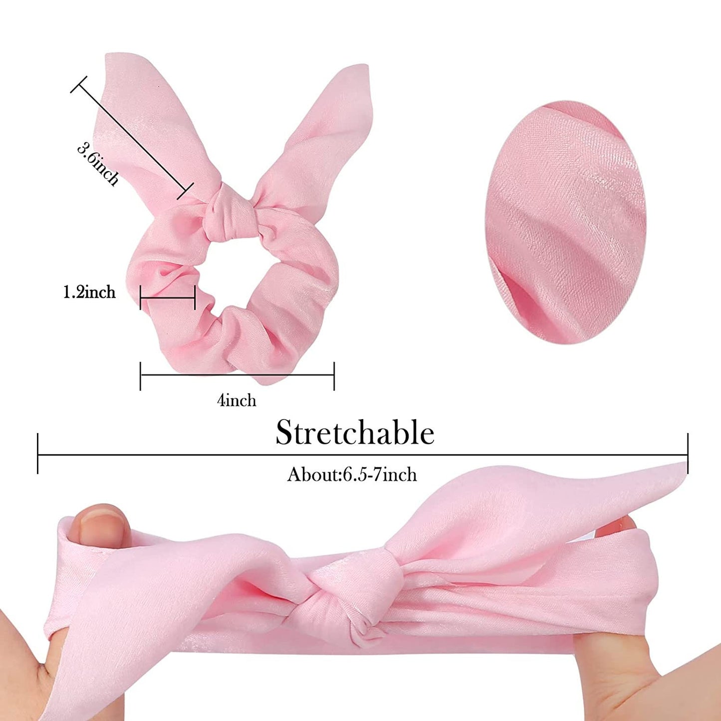 Flower Girl Bow Scrunchie | Satin Hair Tie for Flower Girl & Bridesmaid Proposal Gift - FGHSC02