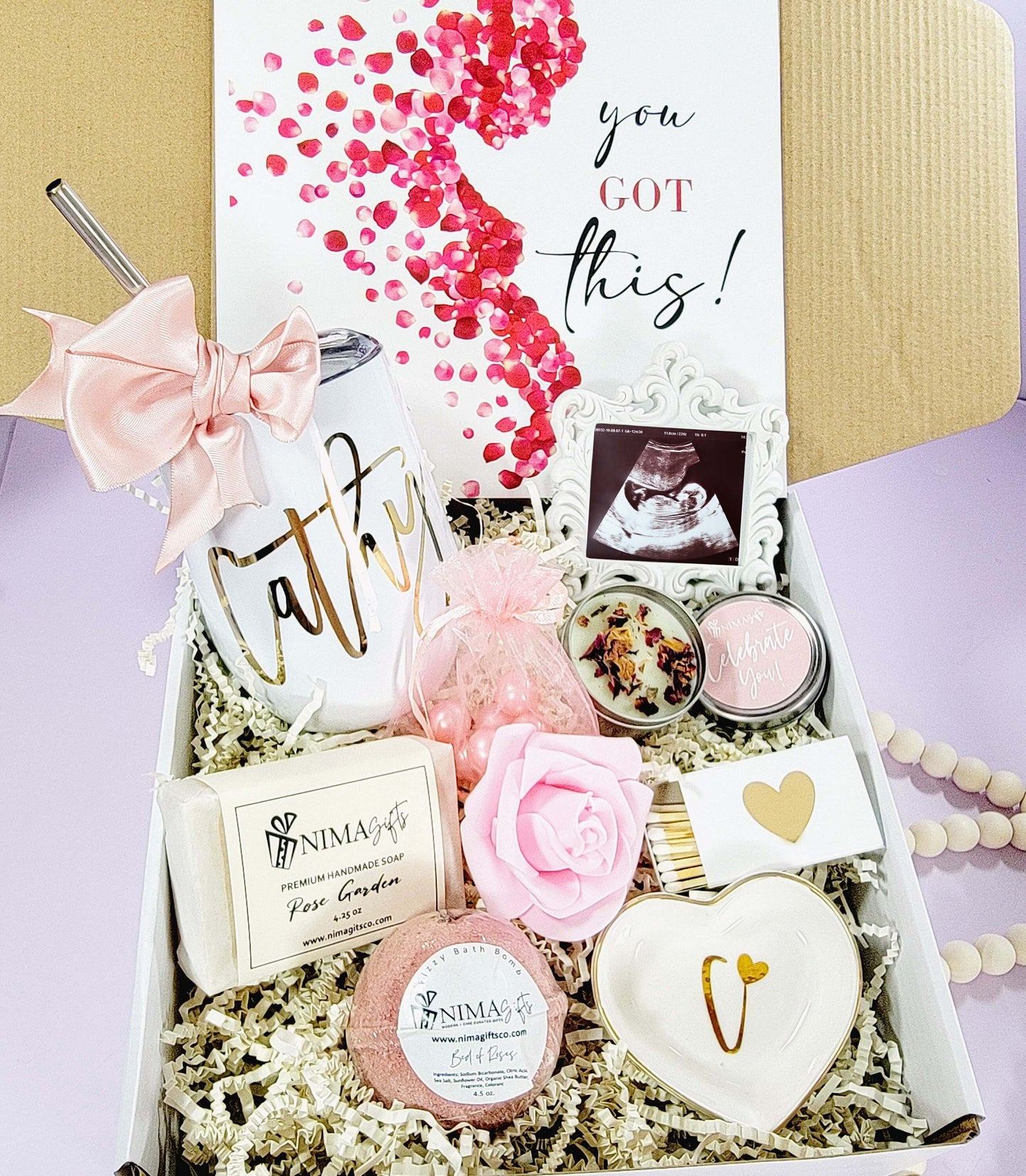 Pregnancy Gift Basket, New Mom Gift Box, Gifts for Expecting New Moms, Postpartum Care Package, Baby Shower Gift, Pregnancy Gifts - MTBGB002