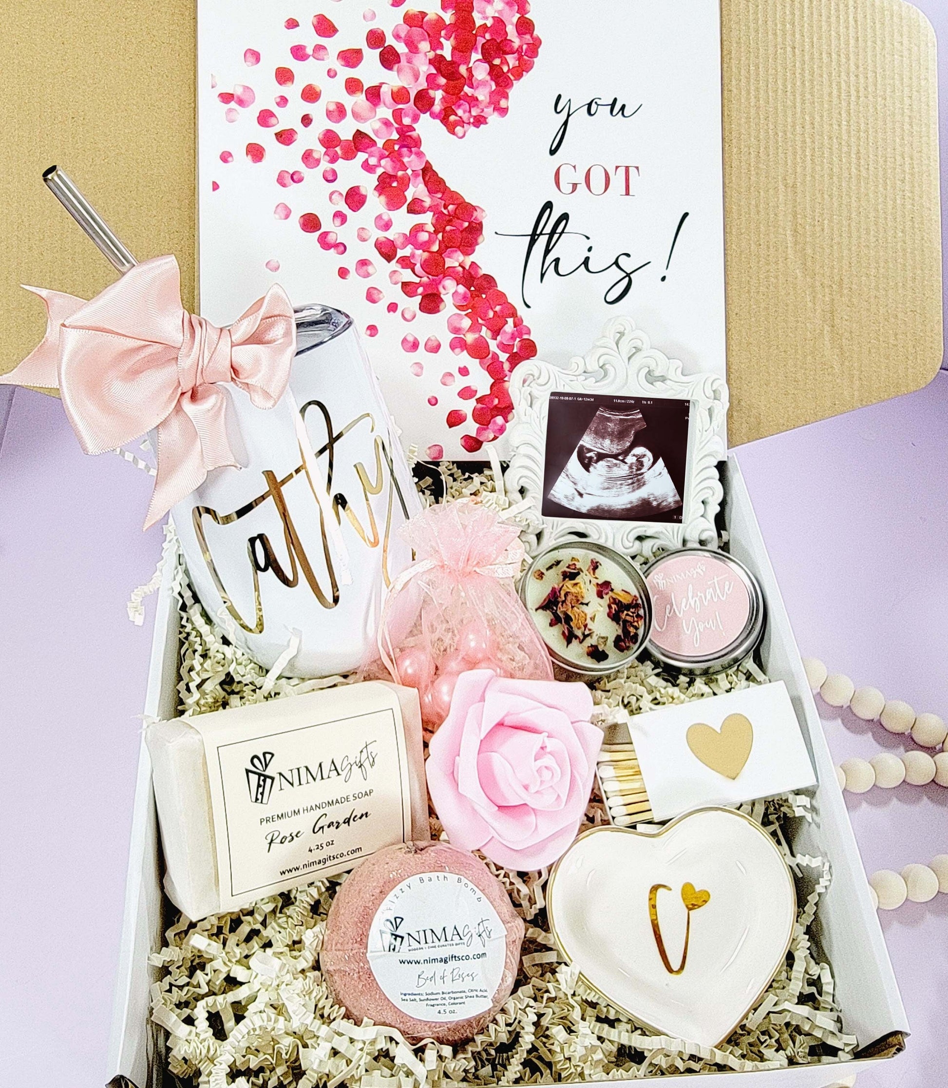 Pregnancy Gift Basket, New Mom Gift Box, Gifts for Expecting New Moms, Postpartum Care Package, Baby Shower Gift, Pregnancy Gifts - MTBGB002