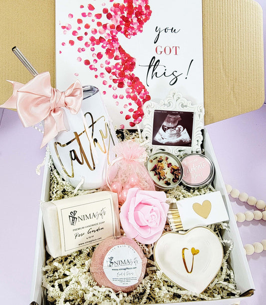 Pregnancy Gift Basket, New Mom Gift Box, Gifts for Expecting New Moms, Postpartum Care Package, Baby Shower Gift, Pregnancy Gifts - MTBGB002