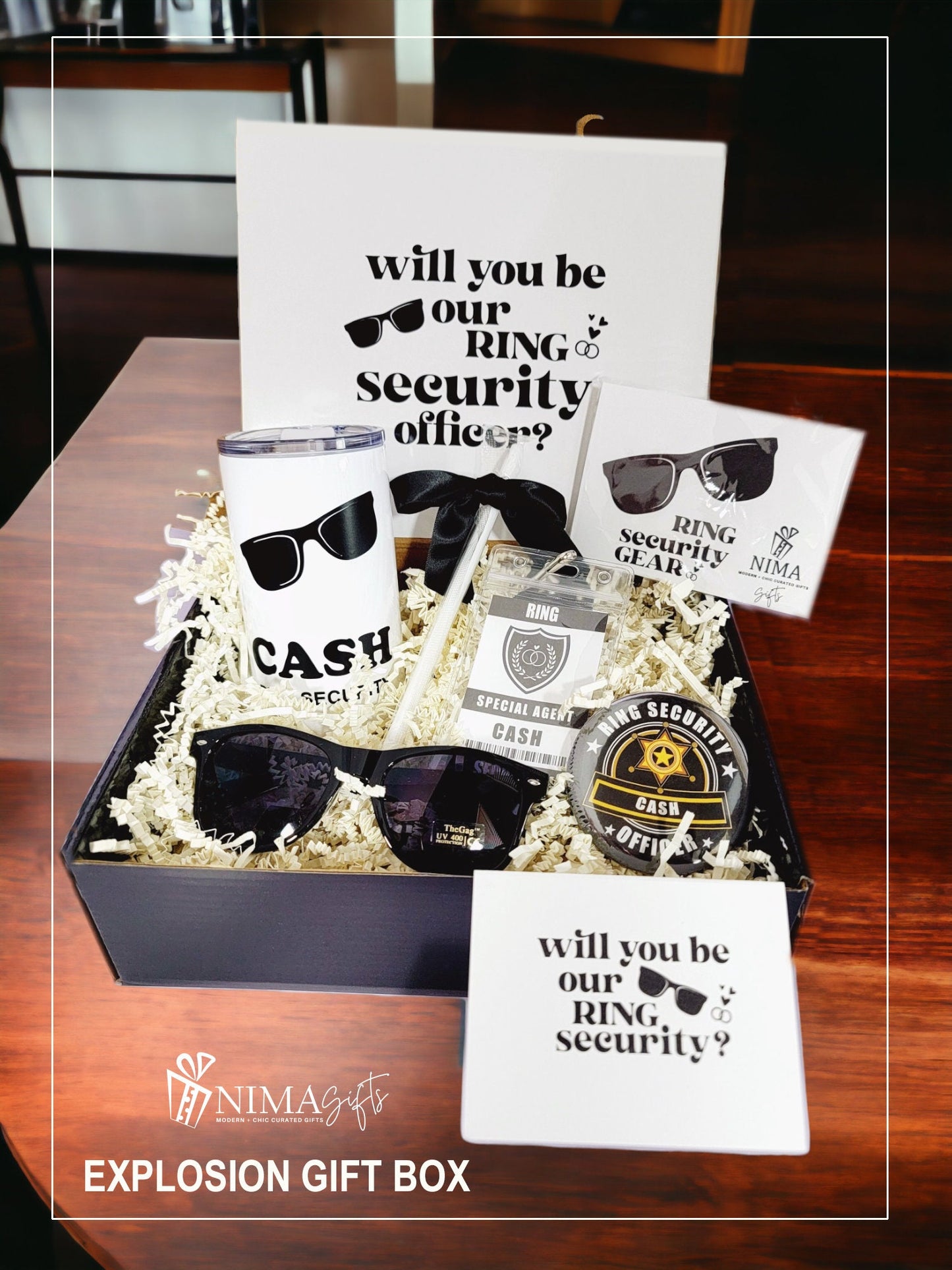 Ring Bearer Proposal Gift Box, Ring Security Gift Set, Personalized Ring Bearer Gifts, Will You Be My Ring Bearer Box