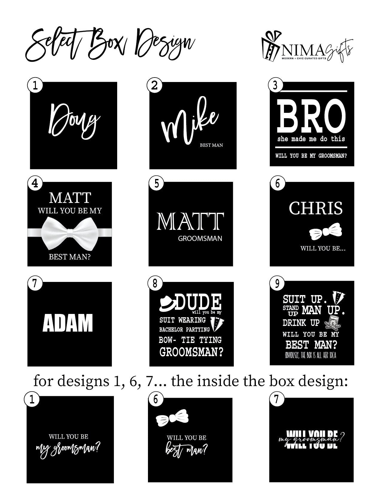 Will you be my groomsman? This personalized proposal box makes the perfect groomsmen gift or best man gift for your big day. GPGB017