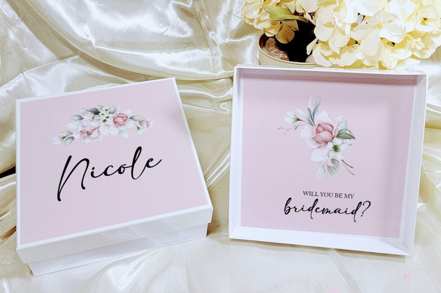 Bridesmaid Proposal Box | Terracotta Will You Be My Bridesmaid Gift Box | Maid of Honor Gift with Glass Tumbler | Boho Fall Wedding