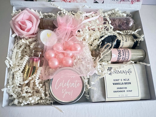 Personalized Luxury Spa Gift Box – Birthday Gift for Mom, Best Friend, or Sister – Self-Care Set – SBDS02