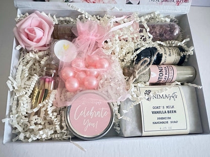 Personalized Luxury Spa Gift Box – Birthday Gift for Mom, Best Friend, or Sister – Self-Care Set – SBDS02