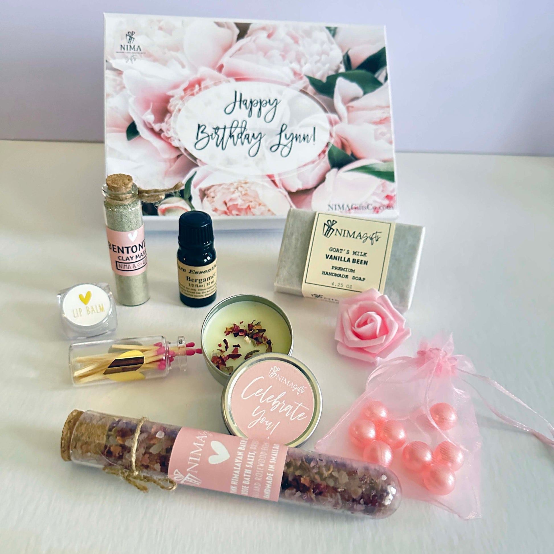 Personalized Luxury Spa Gift Box – Birthday Gift for Mom, Best Friend, or Sister – Self-Care Set – SBDS02