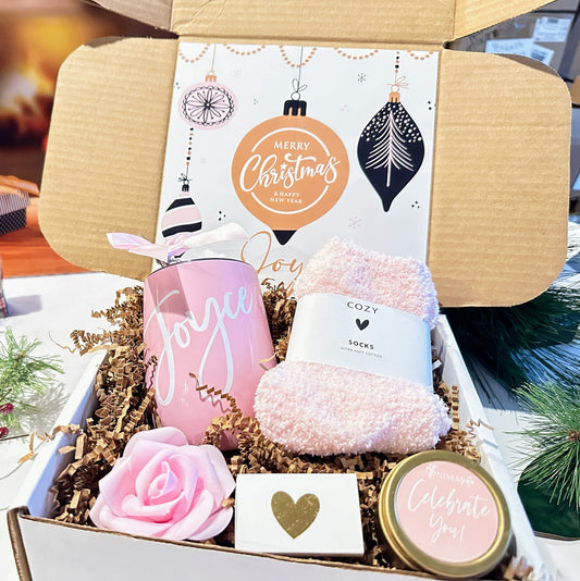 Dive into a world of elegance, charm, and festive delight. Curated specially for the empowered woman, this box is a symphony of pink hues and holiday surprises.
#christmasgifts
#christmasgiftbox
#christmasgiftset
#pinkchristmas
#pinkchristmasgifts