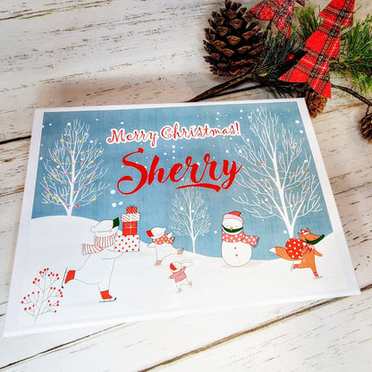 Christmas spa gift box for women featuring luxurious skincare and wellness products, perfect holiday gift for her and friends