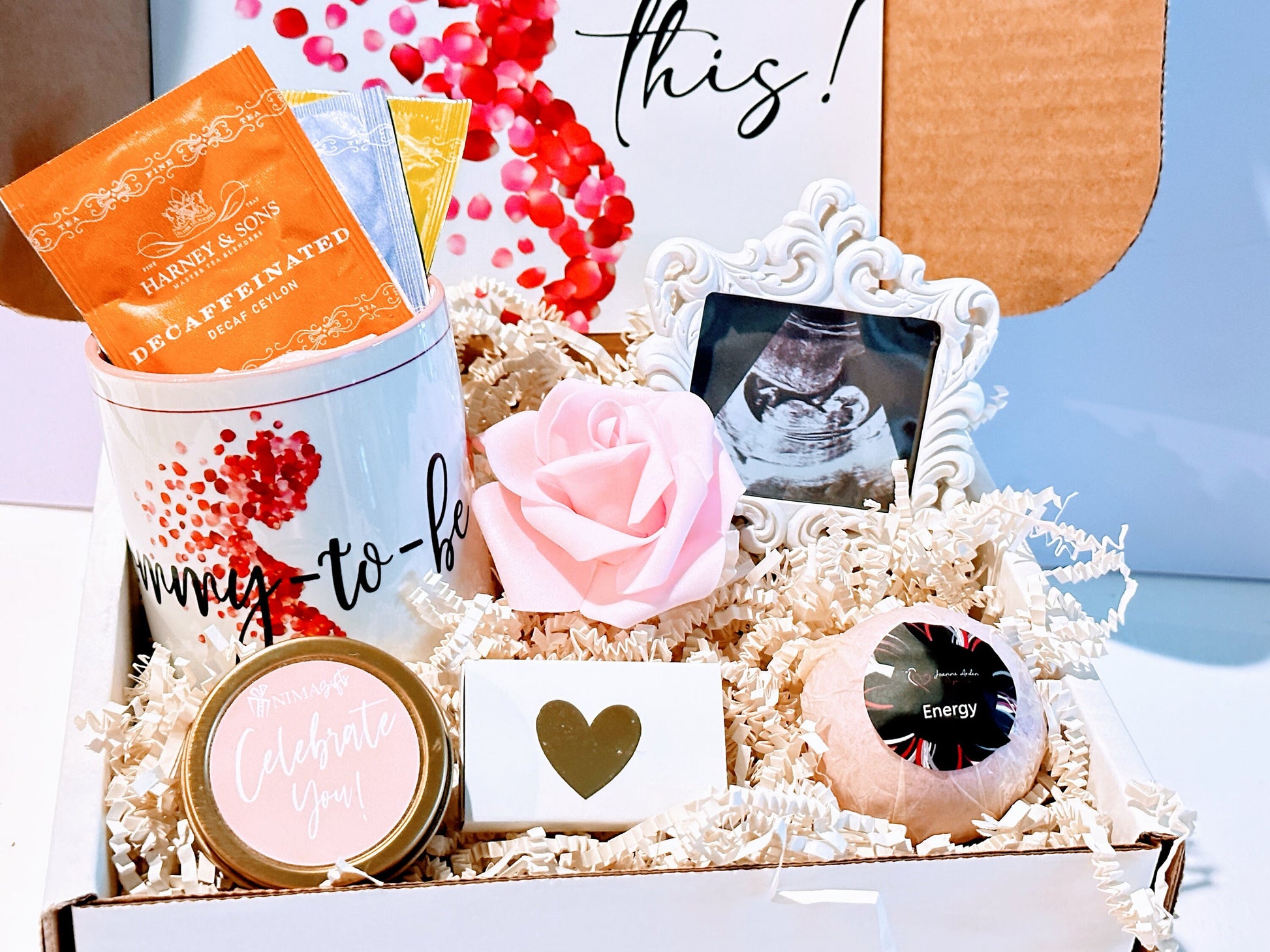 Pregnancy Gift Box, Mommy To Be, Spa & Tea Gift Set