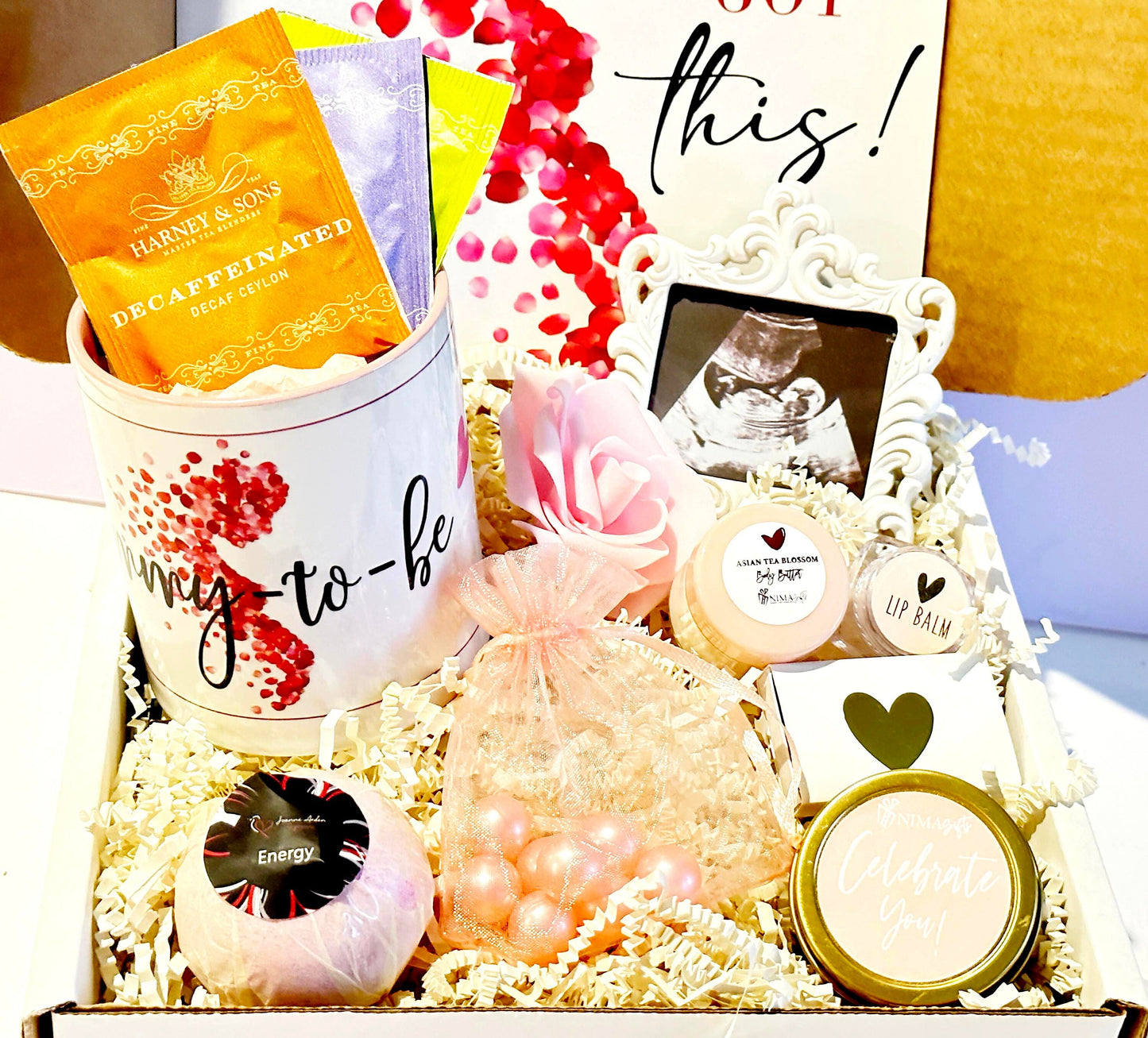 Pregnancy Gift Box, Mommy To Be, Spa & Tea Gift Set
