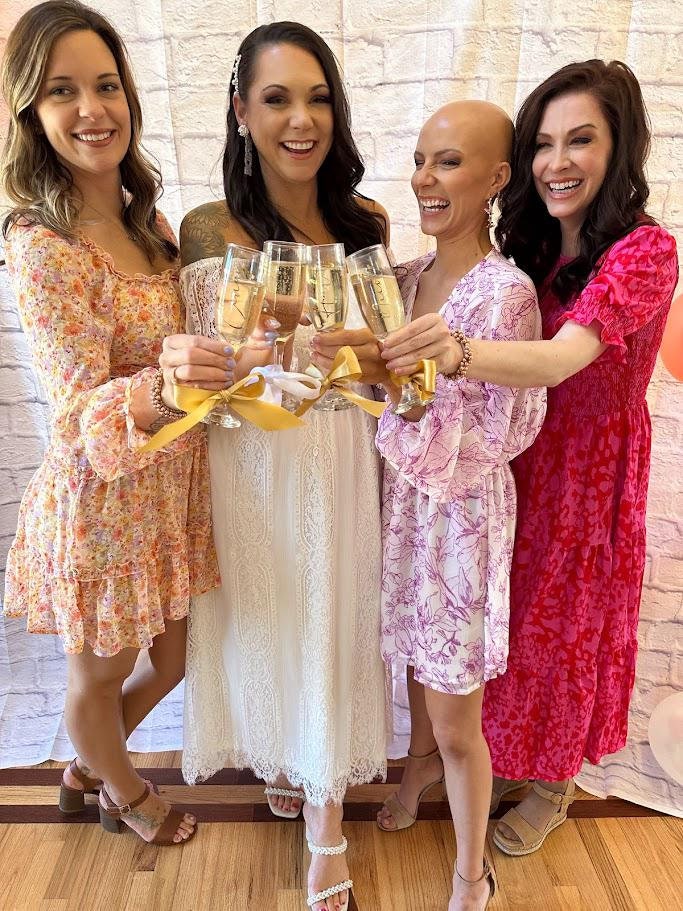 Personalized Champagne Flutes, Bridesmaid Proposal Gift, Wedding Flutes for Bridal Party