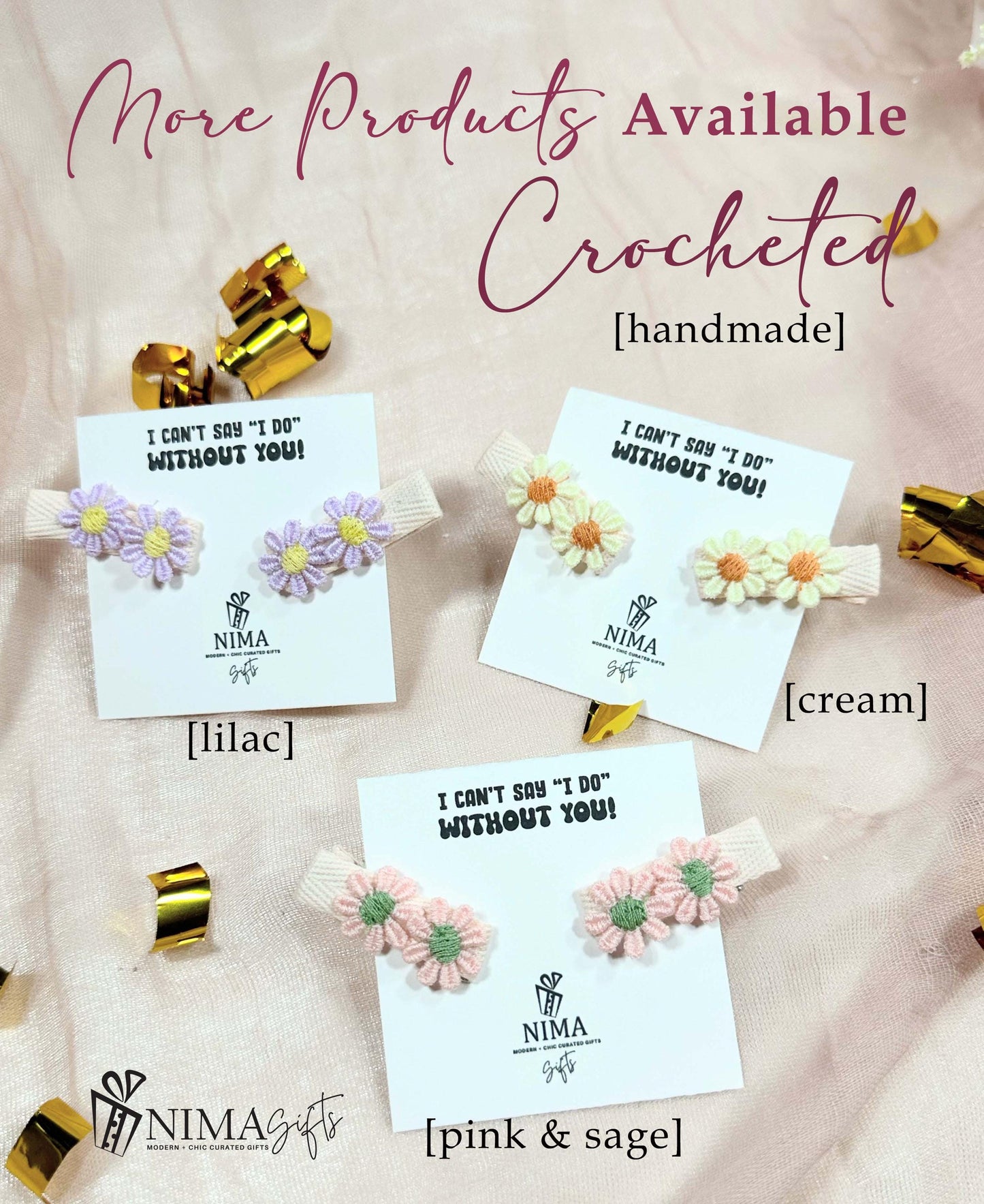Other hair accessories available at NIMA Gifts