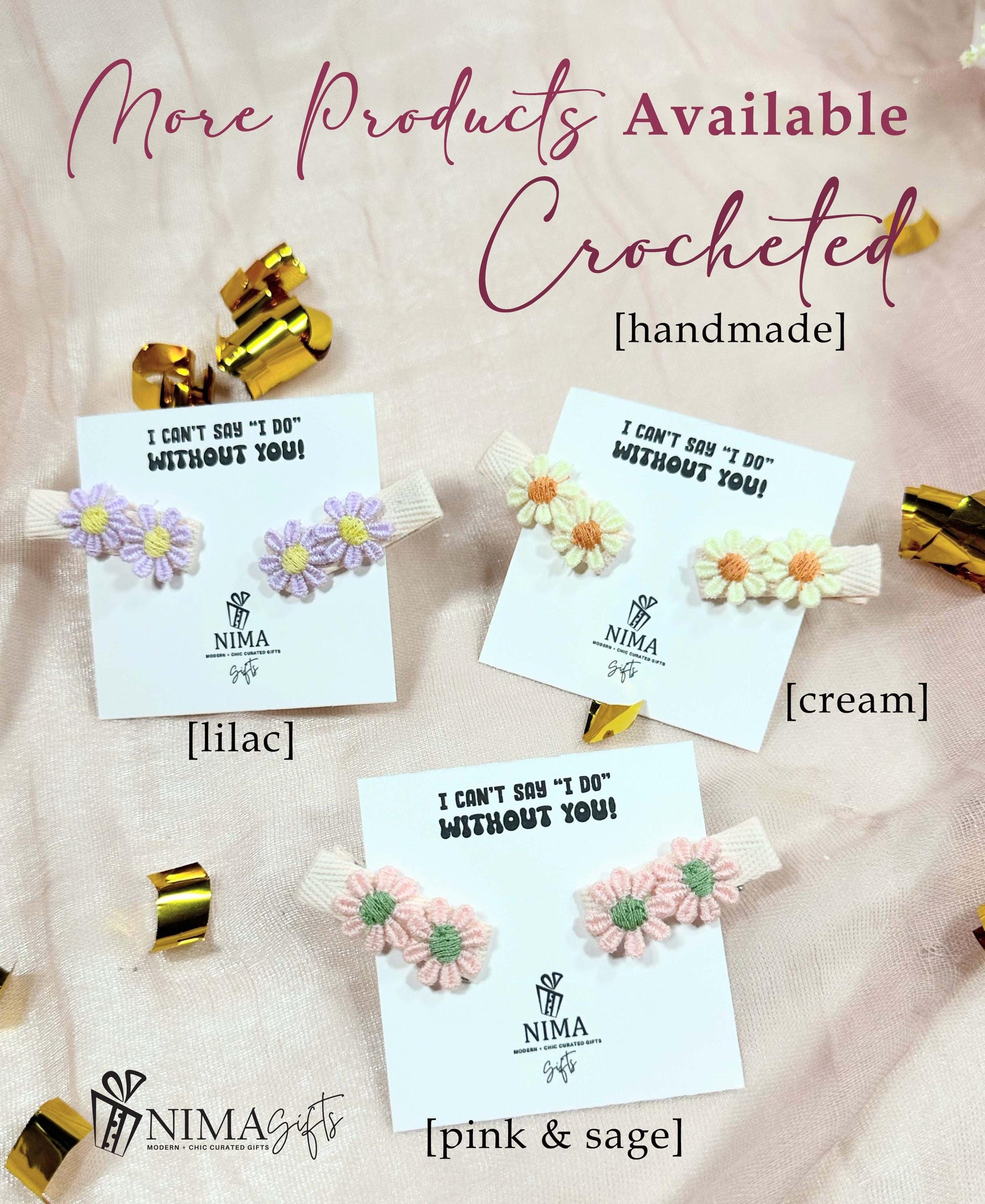 Other hair accessories available at NIMA Gifts