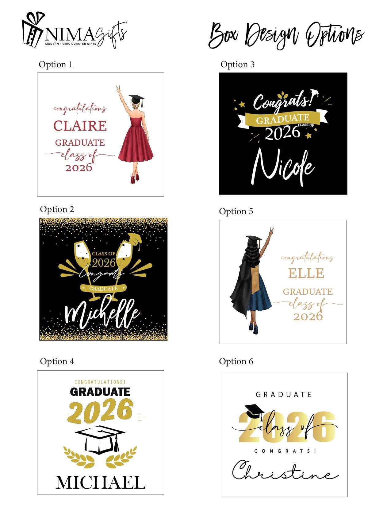 Congratulations Class of 2027 Graduate! Personalized Graduation Gift Box for Him, Perfect for College or High School Graduates - GGB07