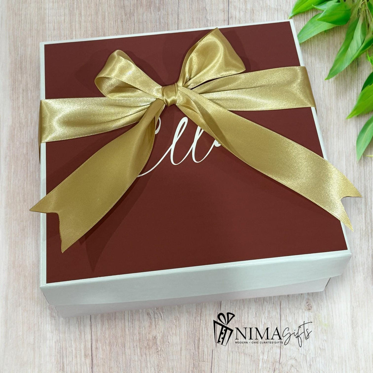 Terracotta Bridesmaid Proposal Box | Fall Wedding Maid of Honor Gift with Glass Tumbler | NIMA Gifts - BMPB041TR1