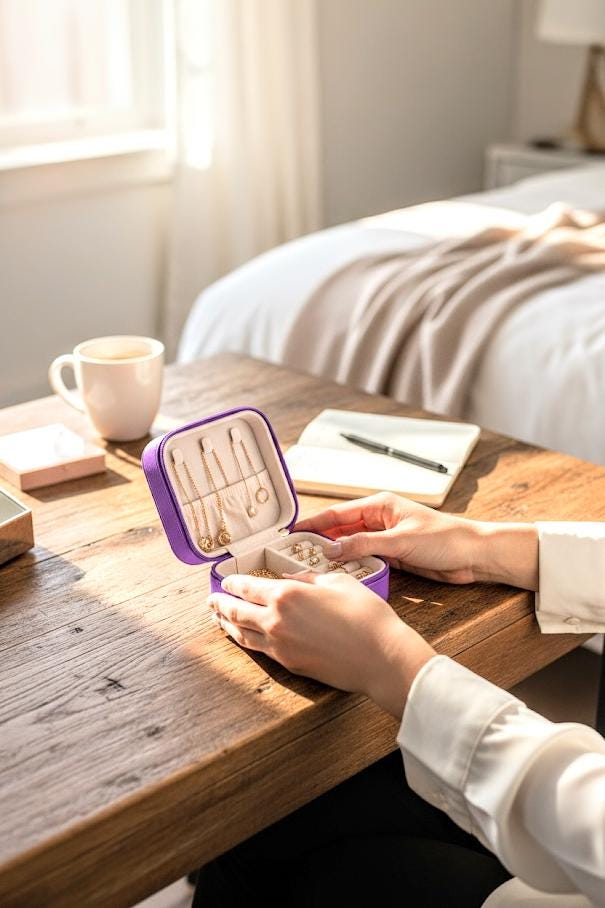Personalized Travel Jewelry Box, Bridesmaid Gift