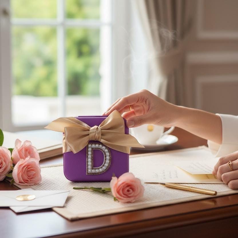 Personalized Travel Jewelry Box, Bridesmaid Gift