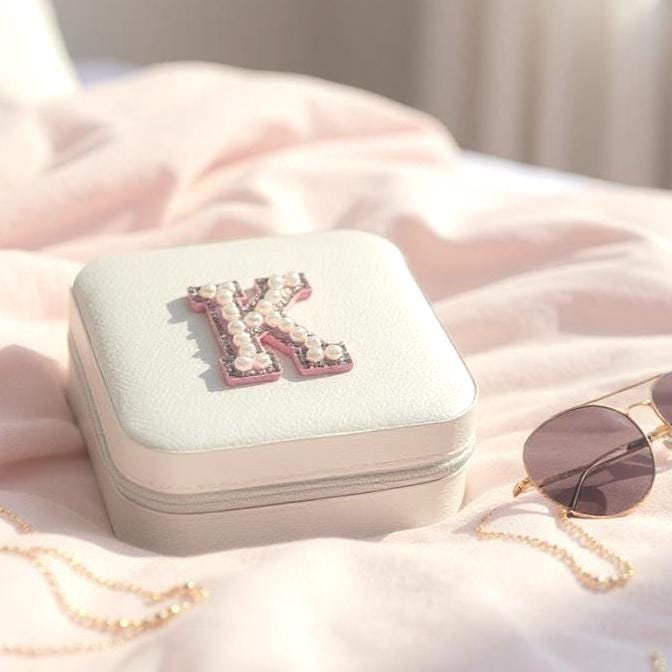 Personalized Travel Jewelry Box, Bridesmaid Gift