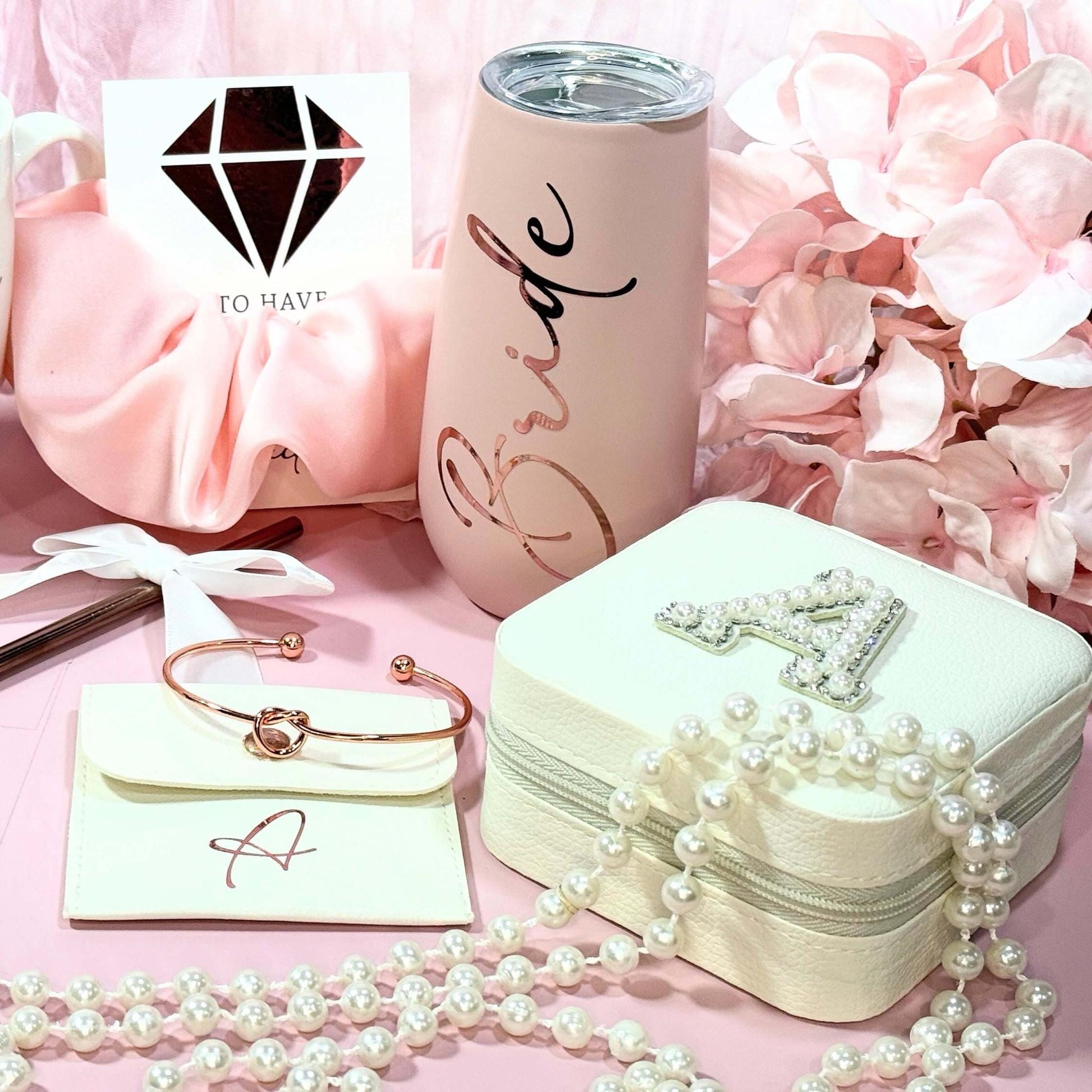 Personalized Travel Jewelry Box, Bridesmaid Gift