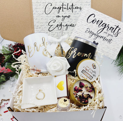 Personalized Engagement Gift Box for Couple | Mr & Mrs Keepsake Gift | NIMA Gifts
