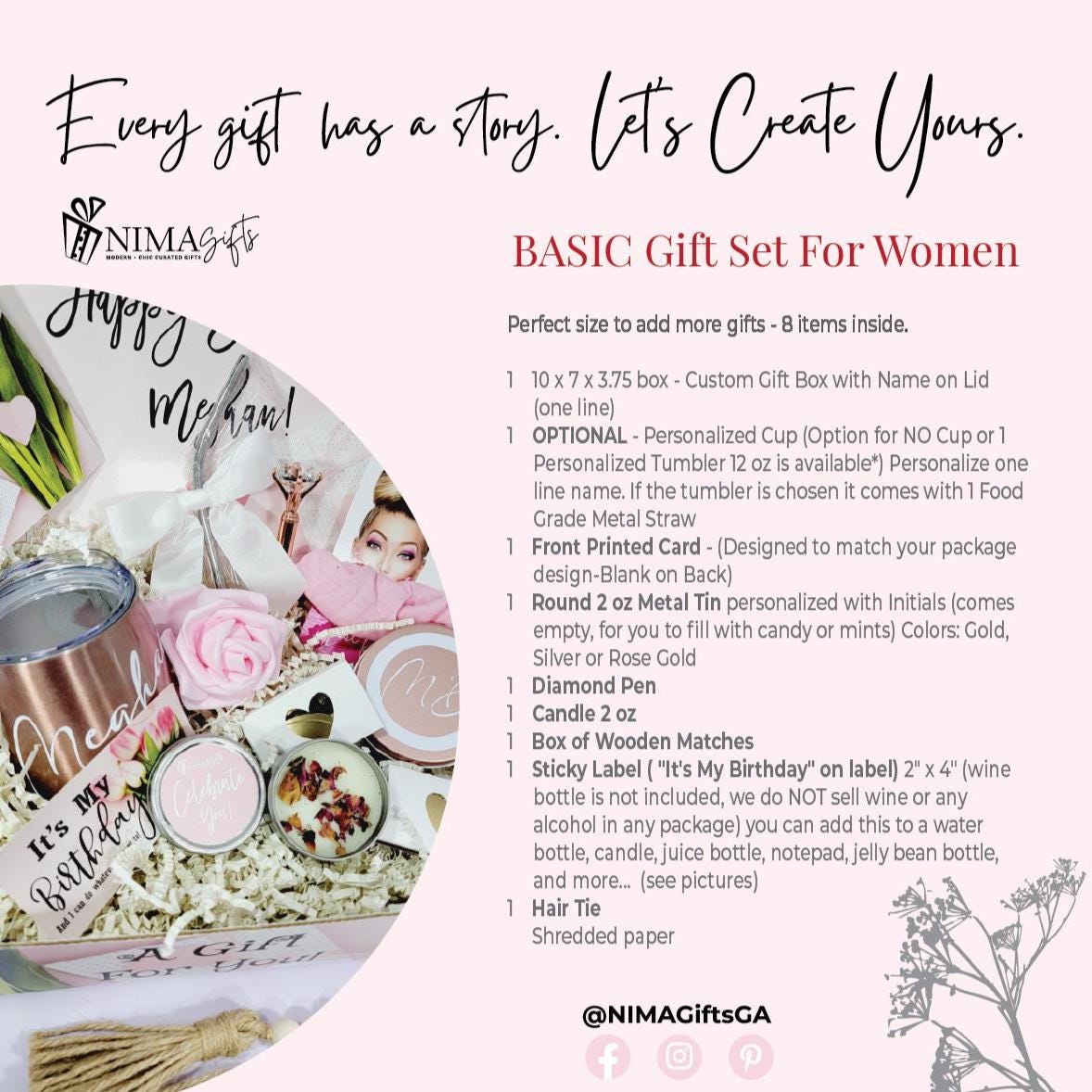 Birthday Gift Box for Best Friend, Personalized Spa Gift Set for Women, Custom 30th 40th 50th Birthday Gift for Her