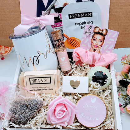 Birthday Gifts for Her, Friend Gift Box, Gifts for Women Birthday, Spa Gift Set, Birthday Gift Box, Personalized Best Friend Gift - MDGB002B