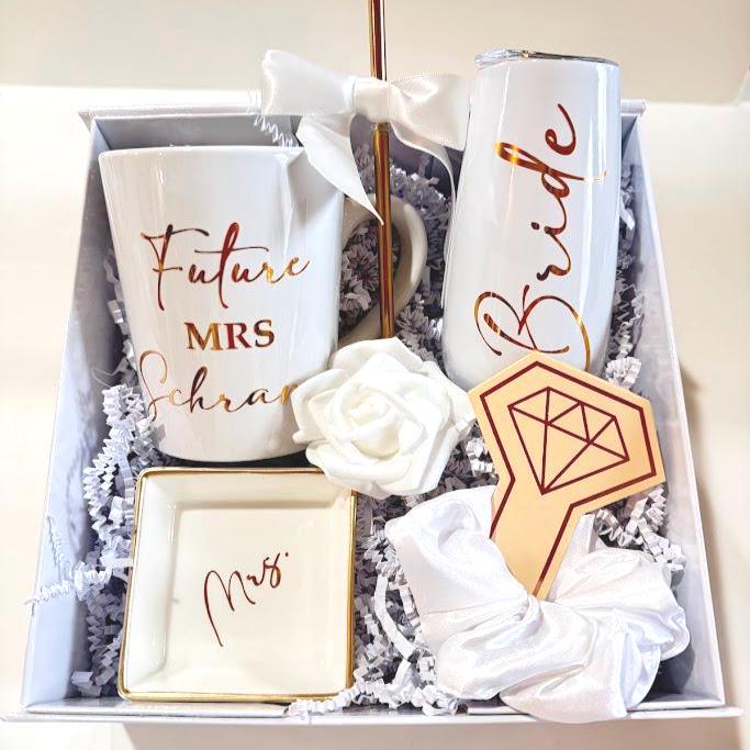 Luxury Personalized Bride Gift Box - Celebrate the Future Mrs with Elegance | BGB005T