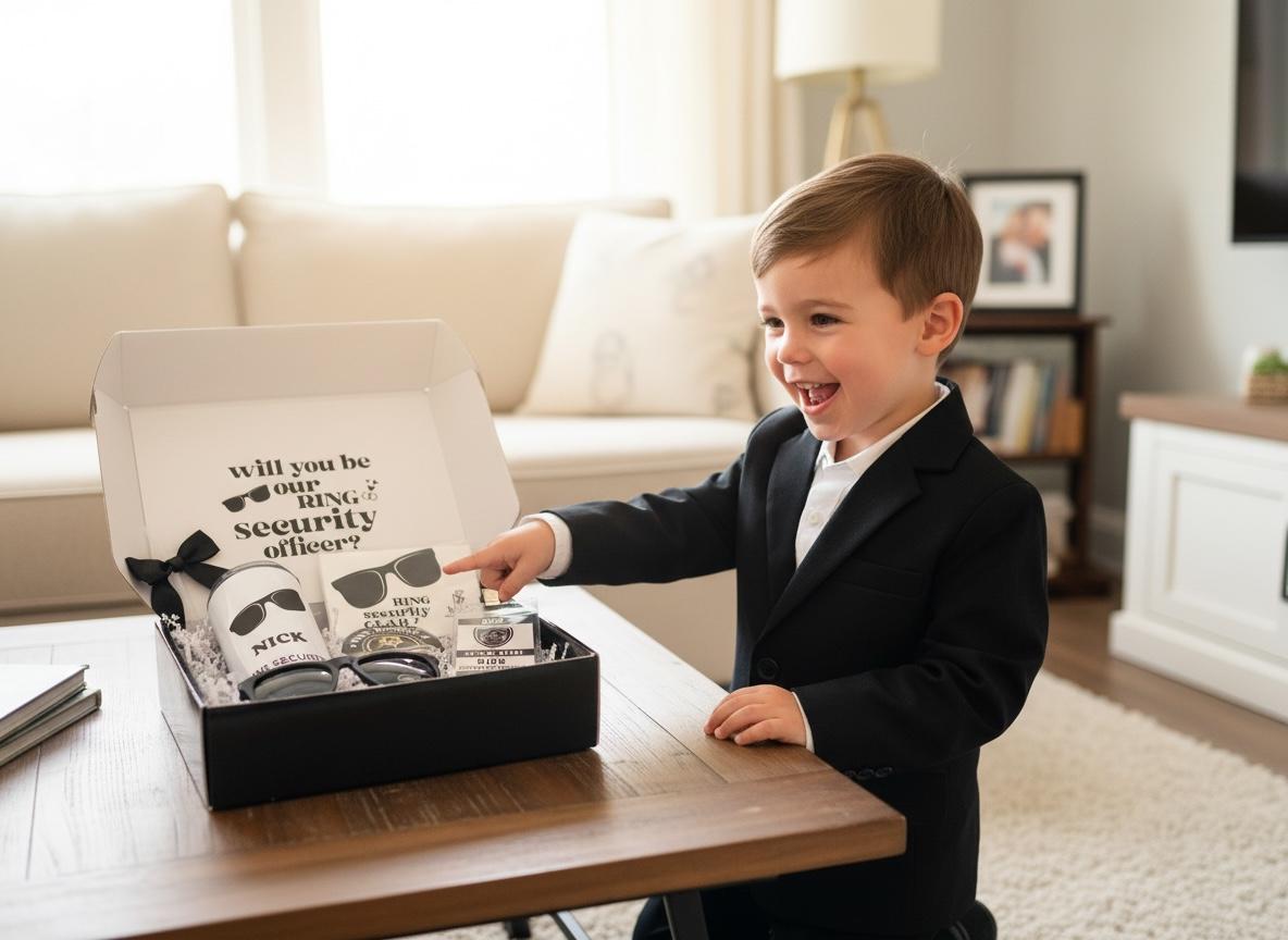 Ring Bearer Proposal Gift Box, Ring Security Gift Set, Personalized Ring Bearer Gifts, Will You Be My Ring Bearer Box